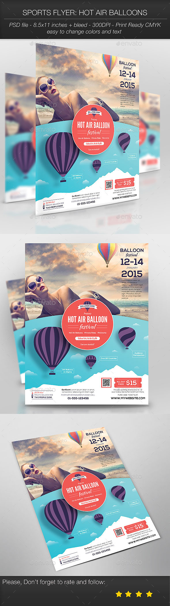 Sports Flyer: Hot Air Balloons - Sports Events