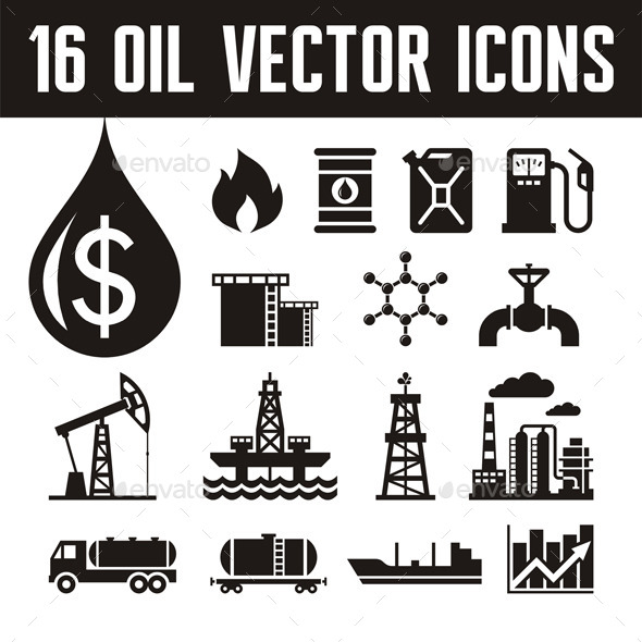 16 Oil Industry Icons - Industries Business