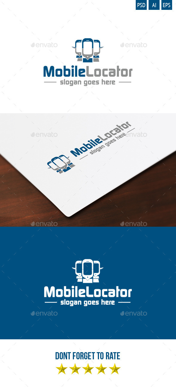 Mobile Locator Logo - Objects Logo Templates