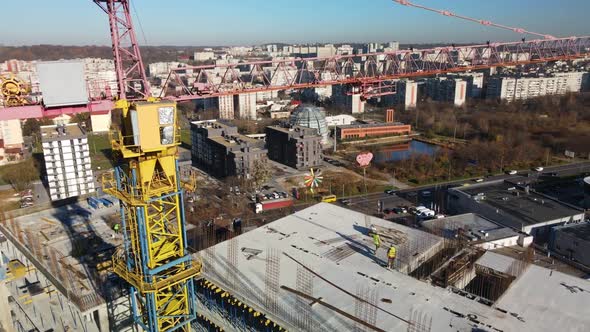 Aerial View of Construction Site alt
