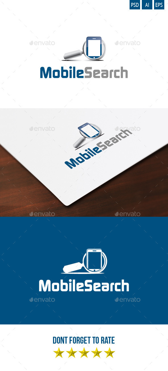Mobile Search Logo - Objects Logo Templates