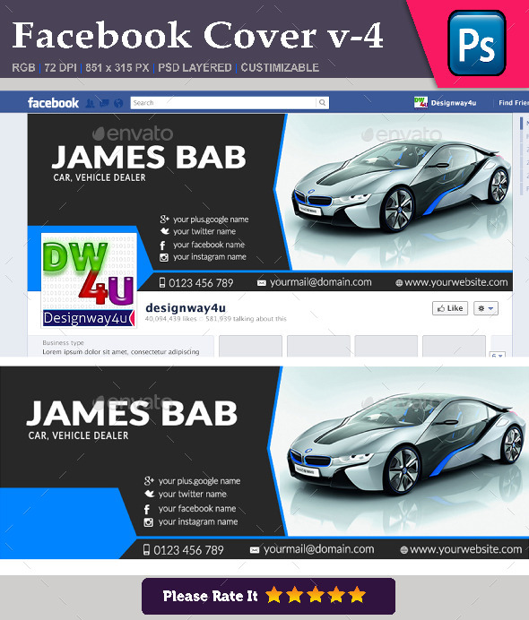 Facebook Cover v-4 - Facebook Timeline Covers Social Media