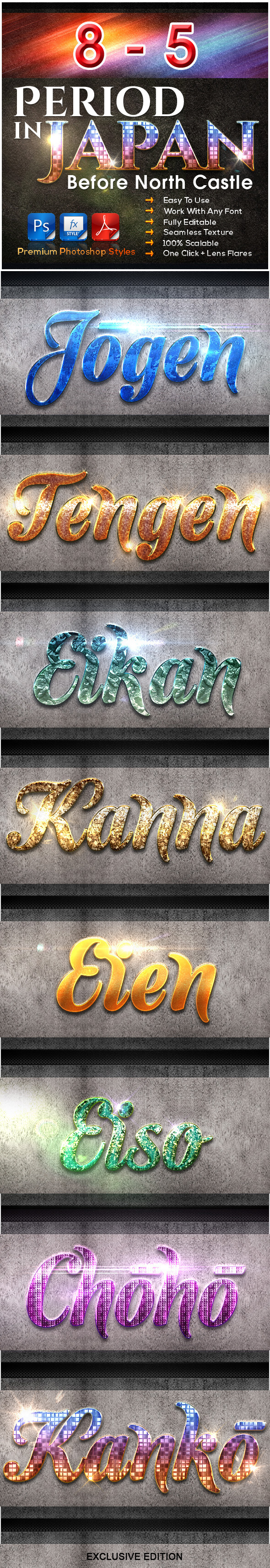 8 Before North Castle Vol.5 | Period in JAPAN - Text Effects Styles