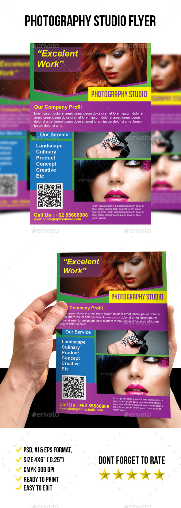 Photography Studio Flyer Template - Corporate Brochures