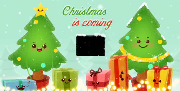 Holiday Christmas Tree Greetings Animation