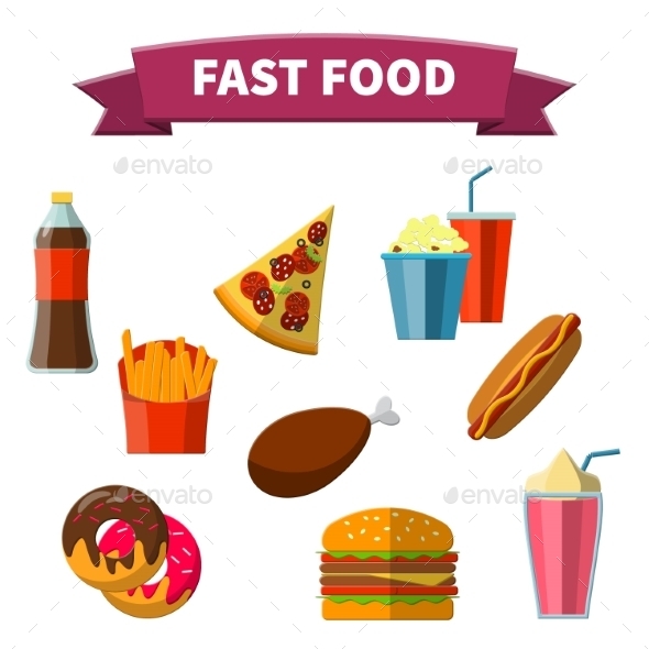 Fast Food Icon - Food Objects