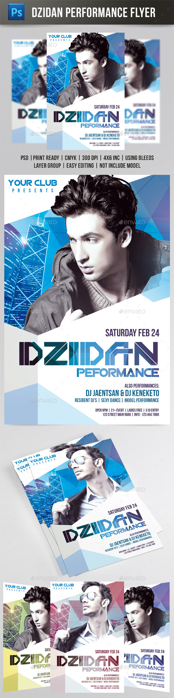 Dzidan Performance Flyer - Events Flyers