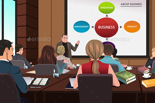Business People in a Seminar - Business Conceptual