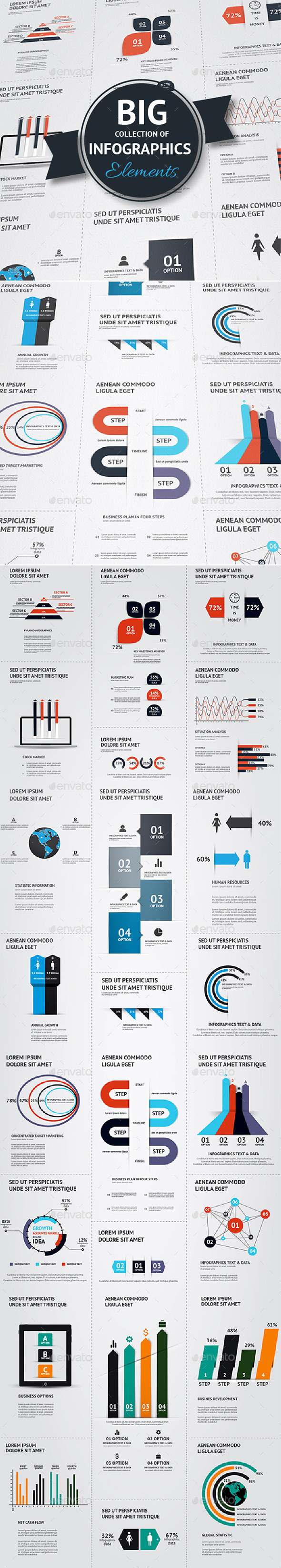 Big Set of Infographic Elements - Infographics