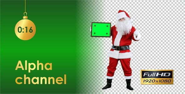 Santa Claus With Frame For Text 1