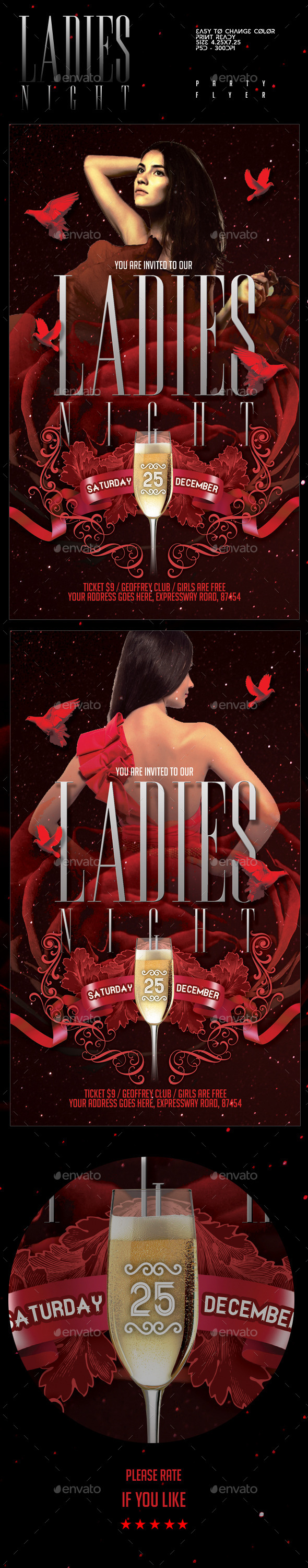 Ladies Night Party Flyer - Clubs & Parties Events