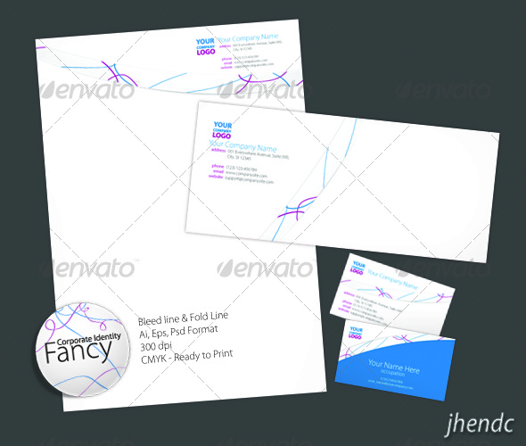 Fancy Corporate Identity - Stationery Print Templates
