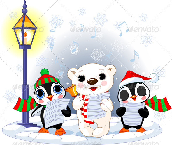 Christmas carolers - Christmas Seasons/Holidays