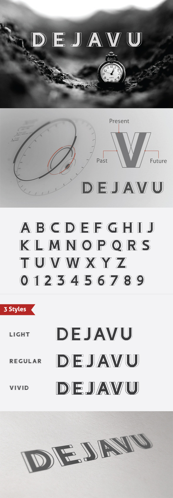 Dejavu Font - Futuristic Decorative