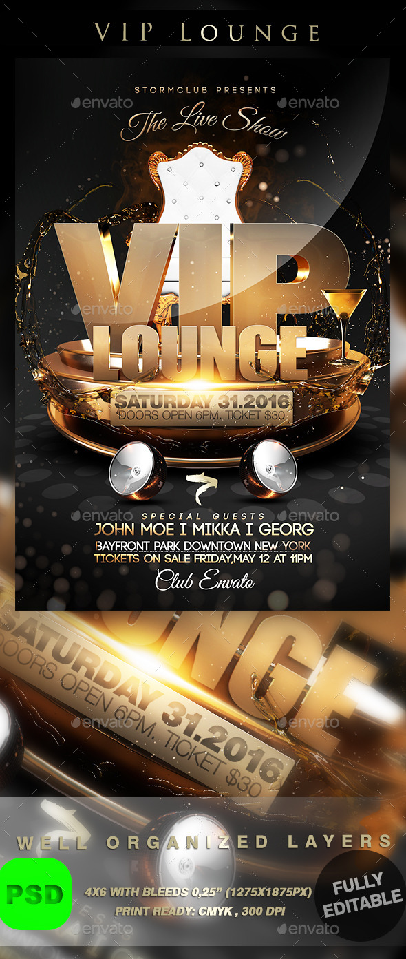 VIP Lounge - Events Flyers