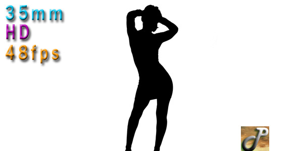 Silhouette Of Young Woman Dancing alt