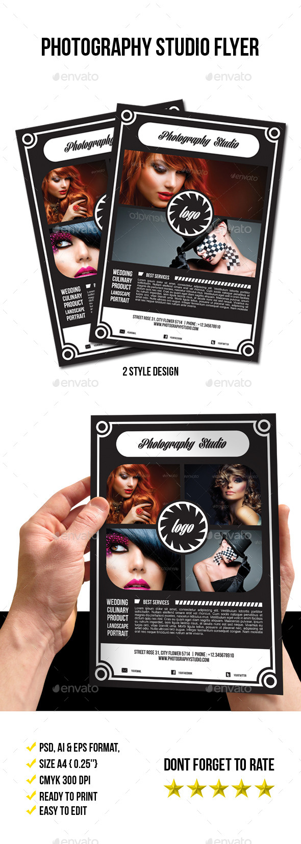Minimal Photography Flyer - Corporate Flyers
