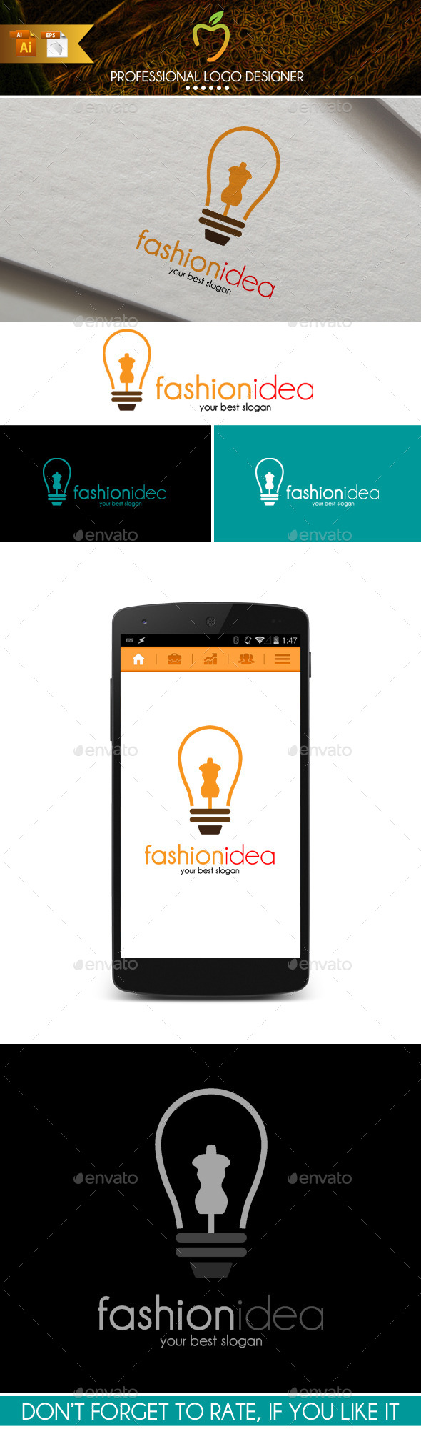 Fashion Idea Logo - Symbols Logo Templates