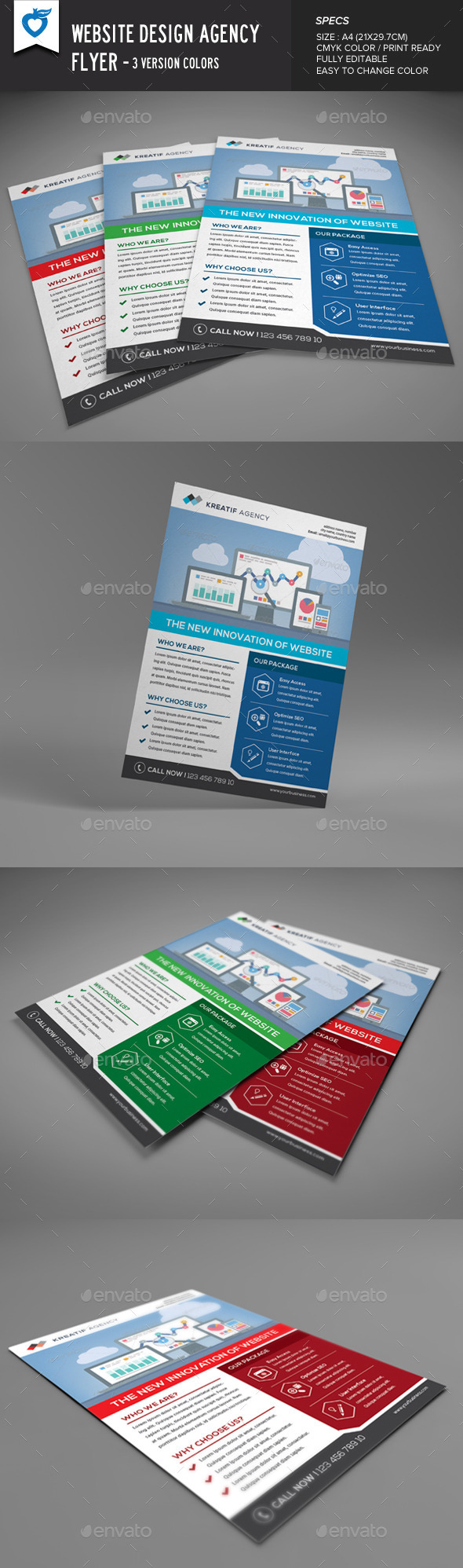 Website Design Agency Flyer - Corporate Flyers