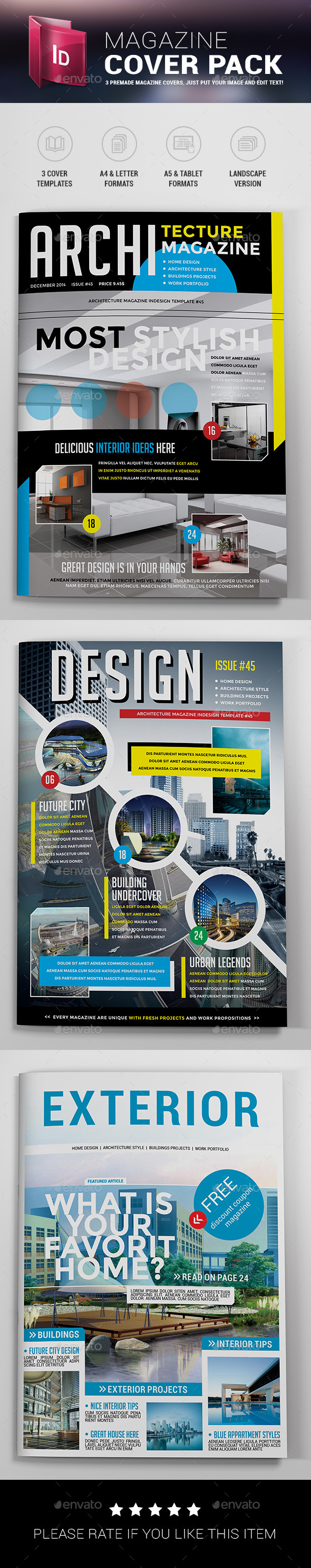 Magazine Cover Templates - Magazines Print Templates