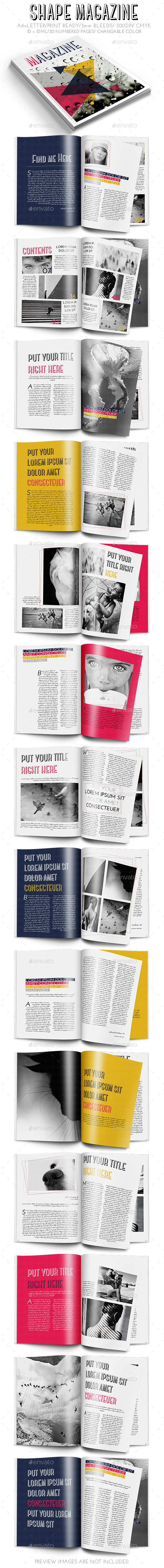 Shape Magazine - Magazines Print Templates