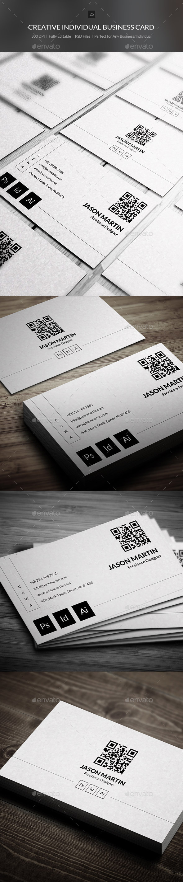 Creative Individual Business Card - 25 - Creative Business Cards