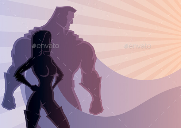 Superhero Couple 3 - People Characters