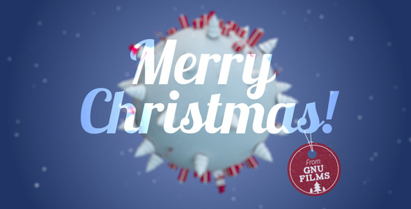 Snowy Christmas Planet - VideoHive 9630821