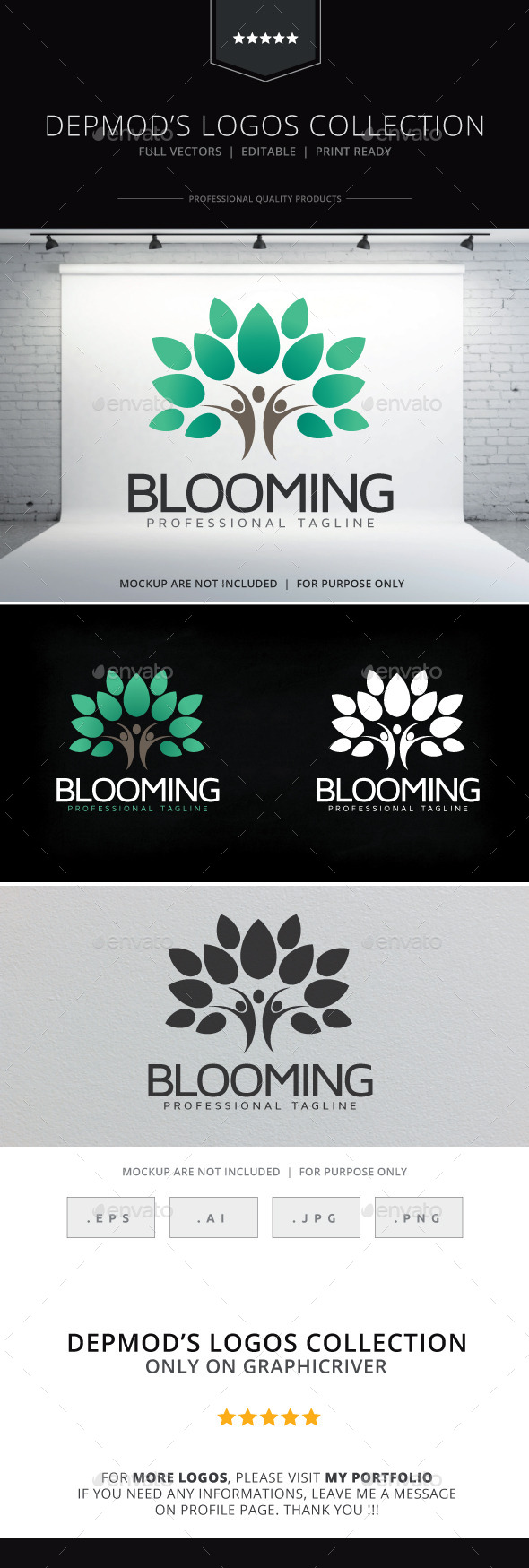 Blooming Logo - Humans Logo Templates