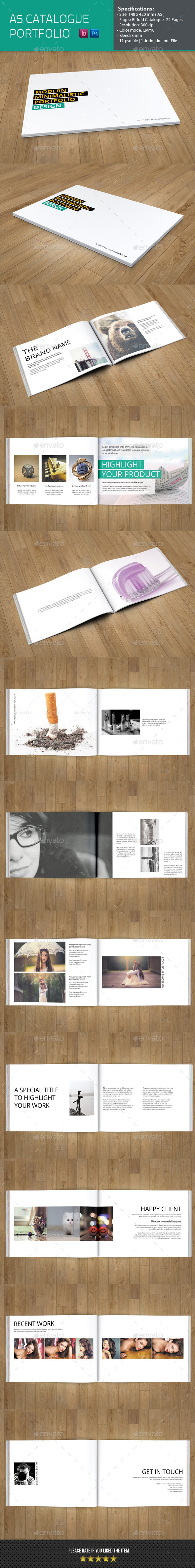 Minimal Portfolio Catelog Template - Catalogs Brochures