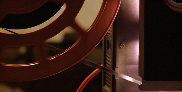 Film Reel on Projector