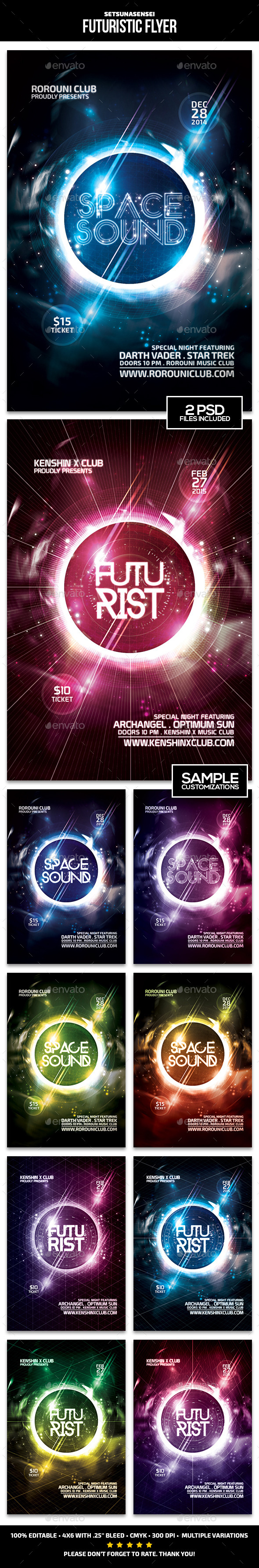Futuristic Flyer - Clubs & Parties Events