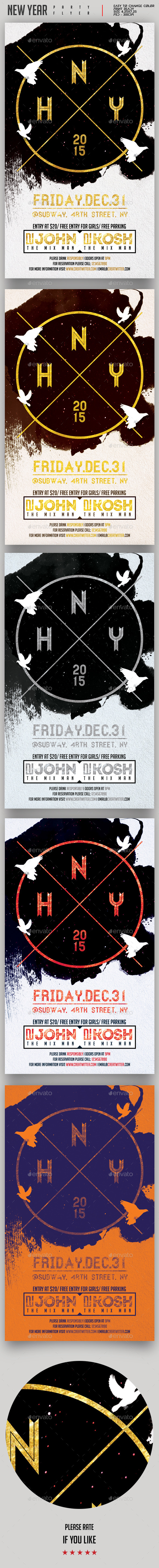 New Year Party Flyer - Clubs & Parties Events