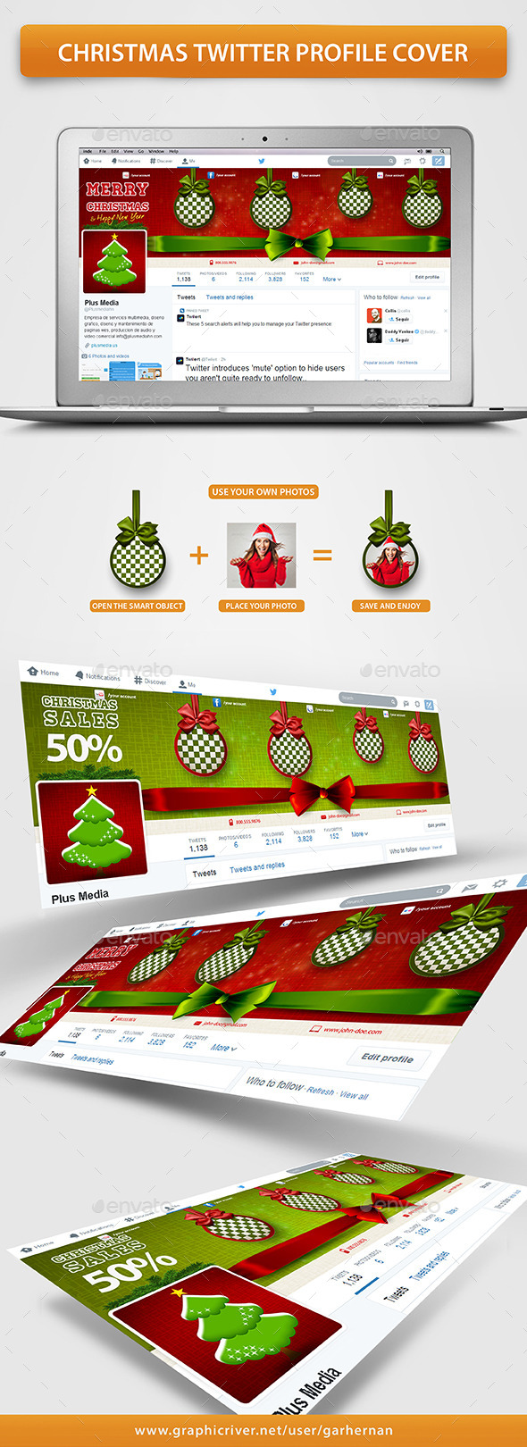 Christmas Twitter Profile Cover - Twitter Social Media