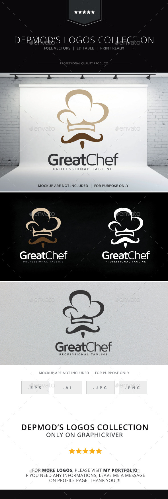 Great Chef Logo - Humans Logo Templates