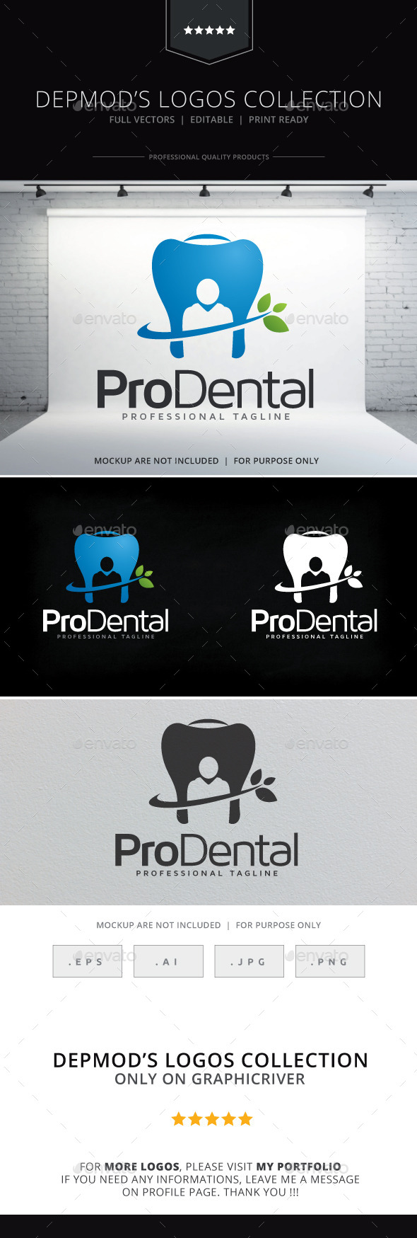Pro Dental Logo - Symbols Logo Templates
