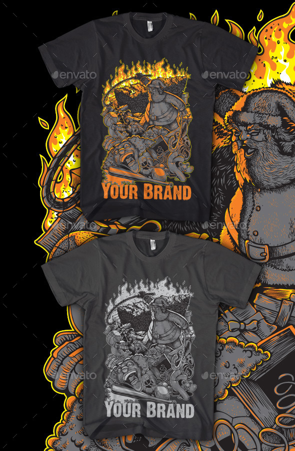 Santa Gone Mad - Events T-Shirts