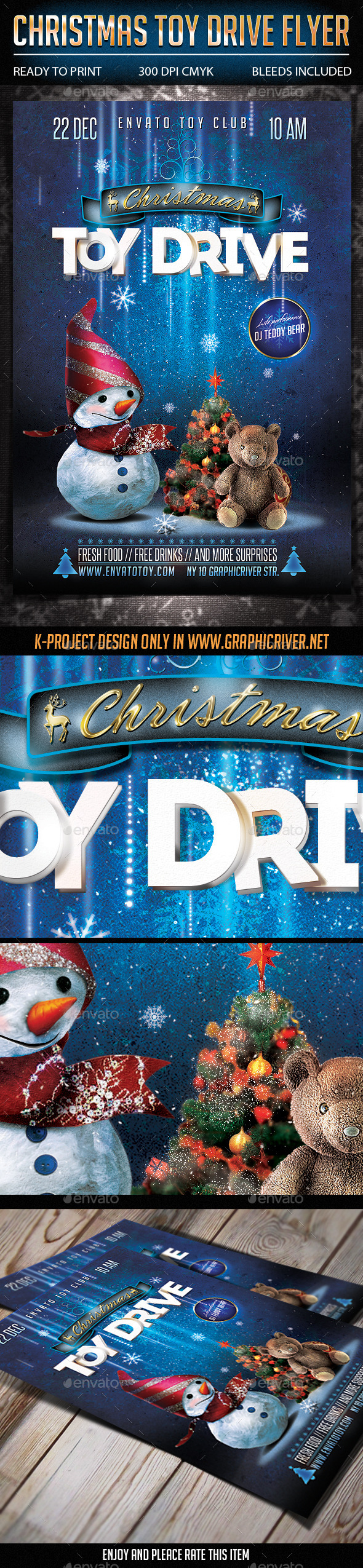Christmas Toy Drive Flyer - Events Flyers