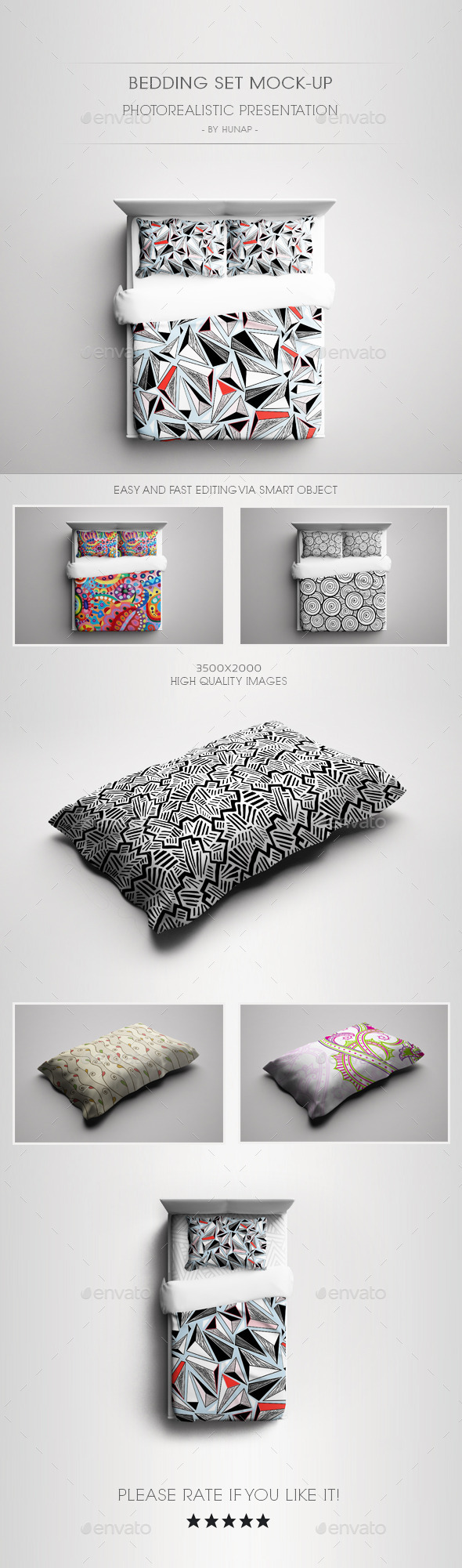 Download Bedding Set Mock-Up by kapor | GraphicRiver