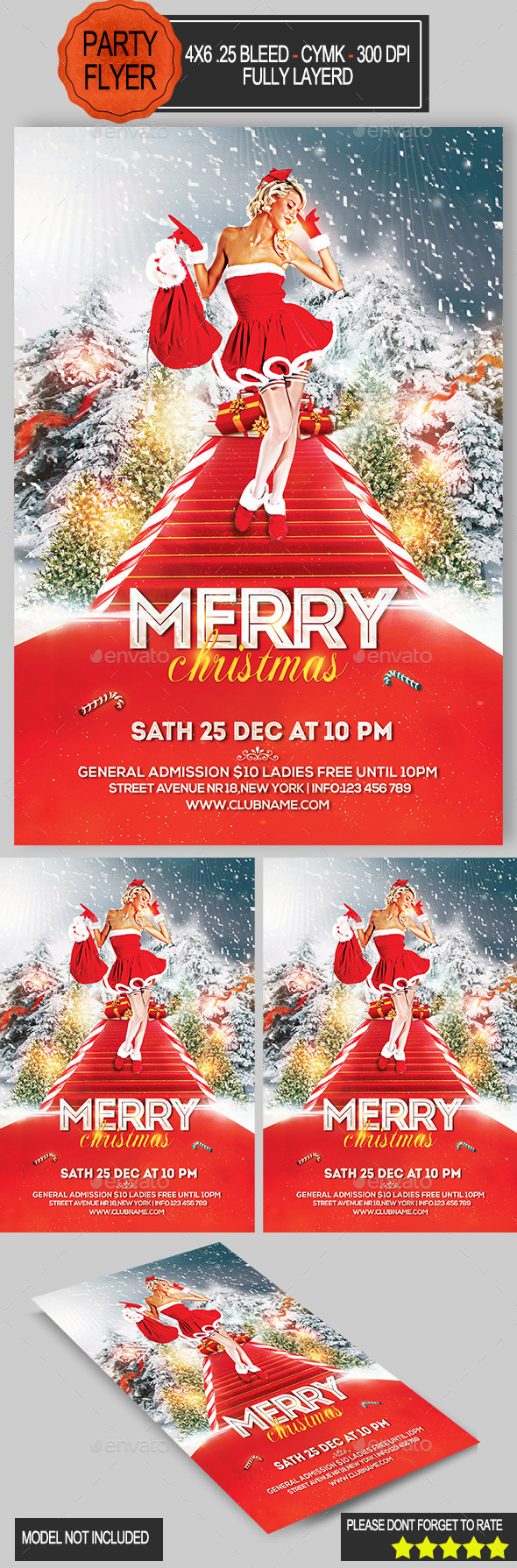 Merry Christmas Flyer - Holidays Events