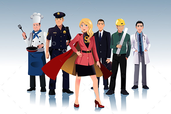 Girl Power - Business Conceptual
