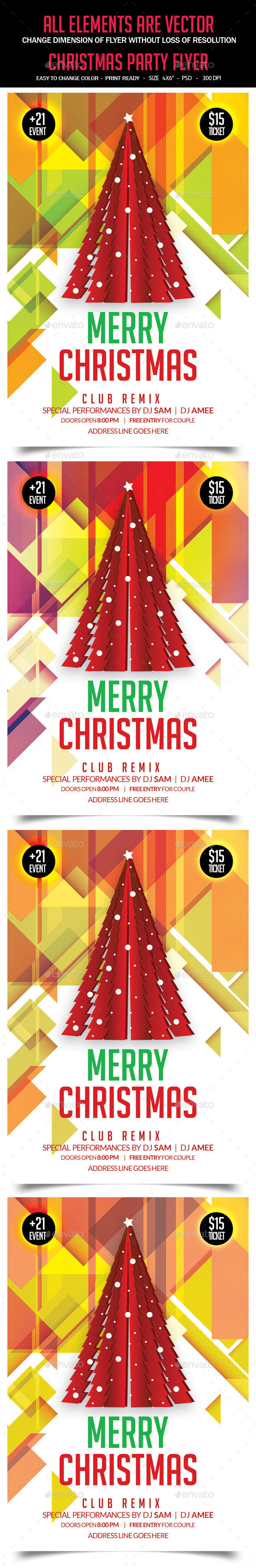 Christmas Flyer - Clubs & Parties Events