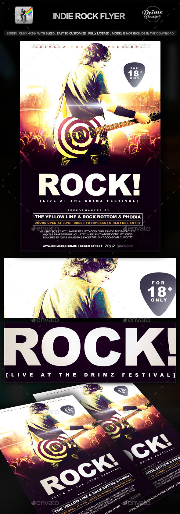 Indie Rock Flyer - Events Flyers