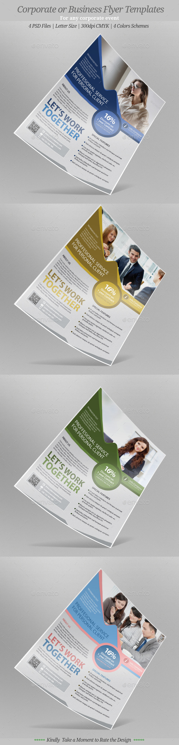Corporate or Business Flyer Templates - Flyers Print Templates