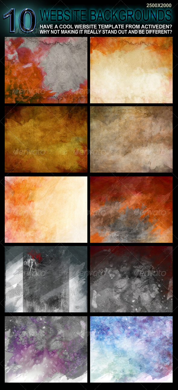 10 Original Website Backgrounds - 2500x2000 - Backgrounds Graphics