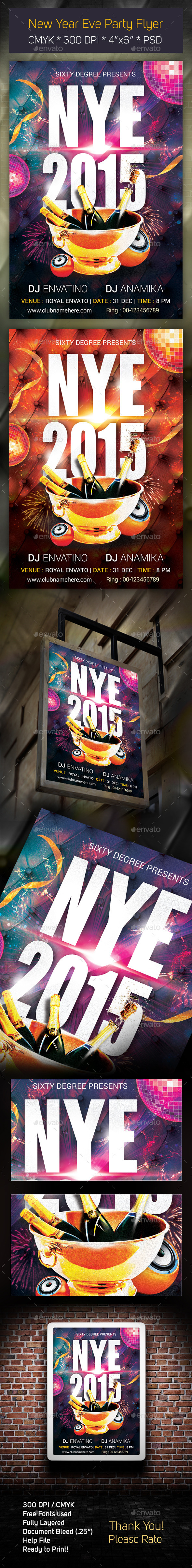 New Year Eve Party Flyer - Clubs & Parties Events