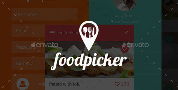 FoodPicker - User Interfaces Web Elements