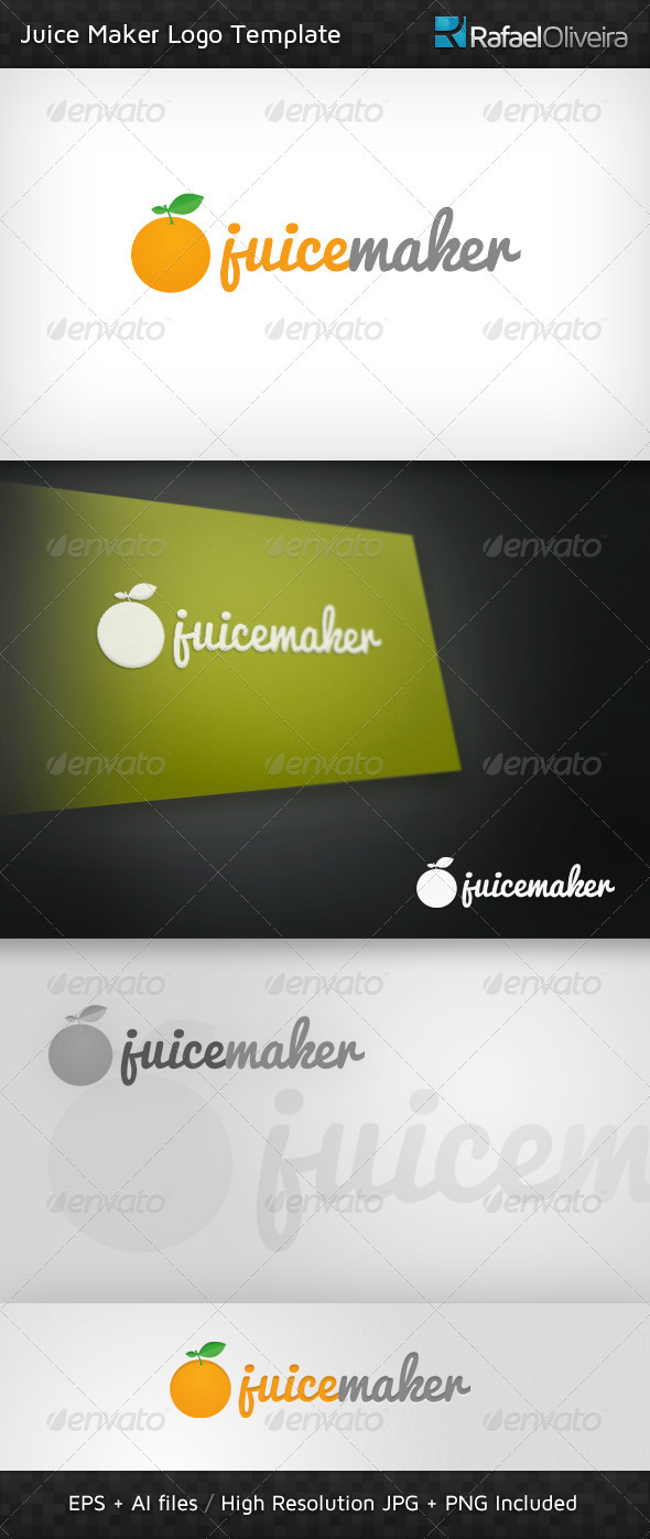 Juice Maker Logo Template - Nature Logo Templates