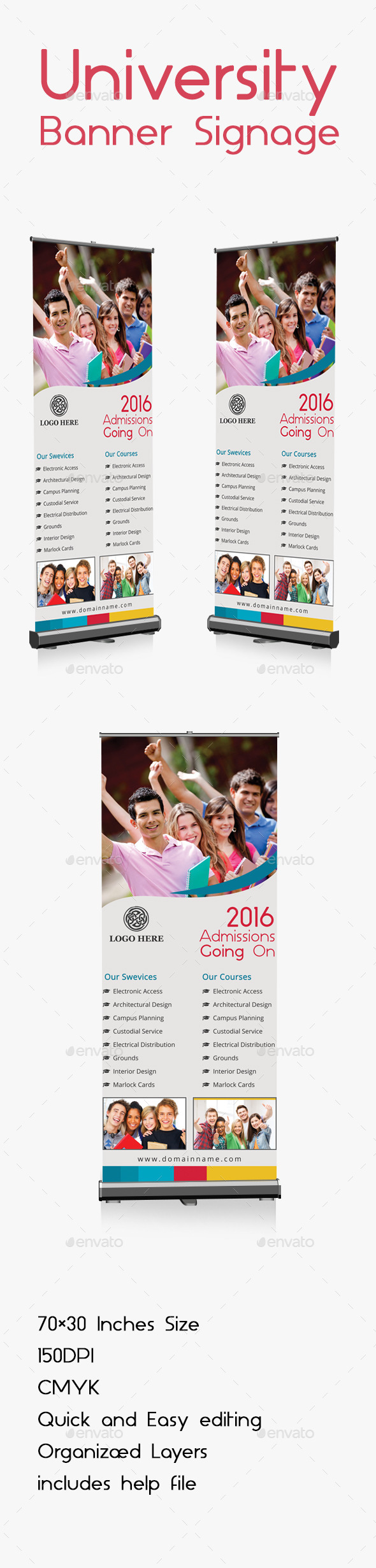 University Banner Signage - Signage Print Templates