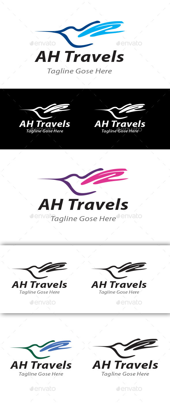 AH Travels Corporate Business logo - Symbols Logo Templates